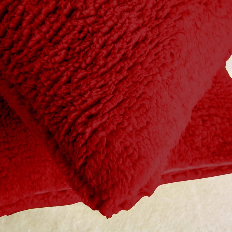 Reafort Ultra Soft Sherpa Body Pillow Cover/Case with Zipper Closure 21"x54" (21"x54" Body Pillow Cover, Red) - Image 5